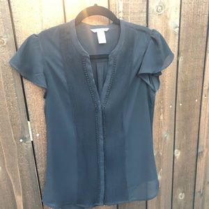 ‼️LAST CALL B4 DONATION ‼️H&M Sheer Black Top